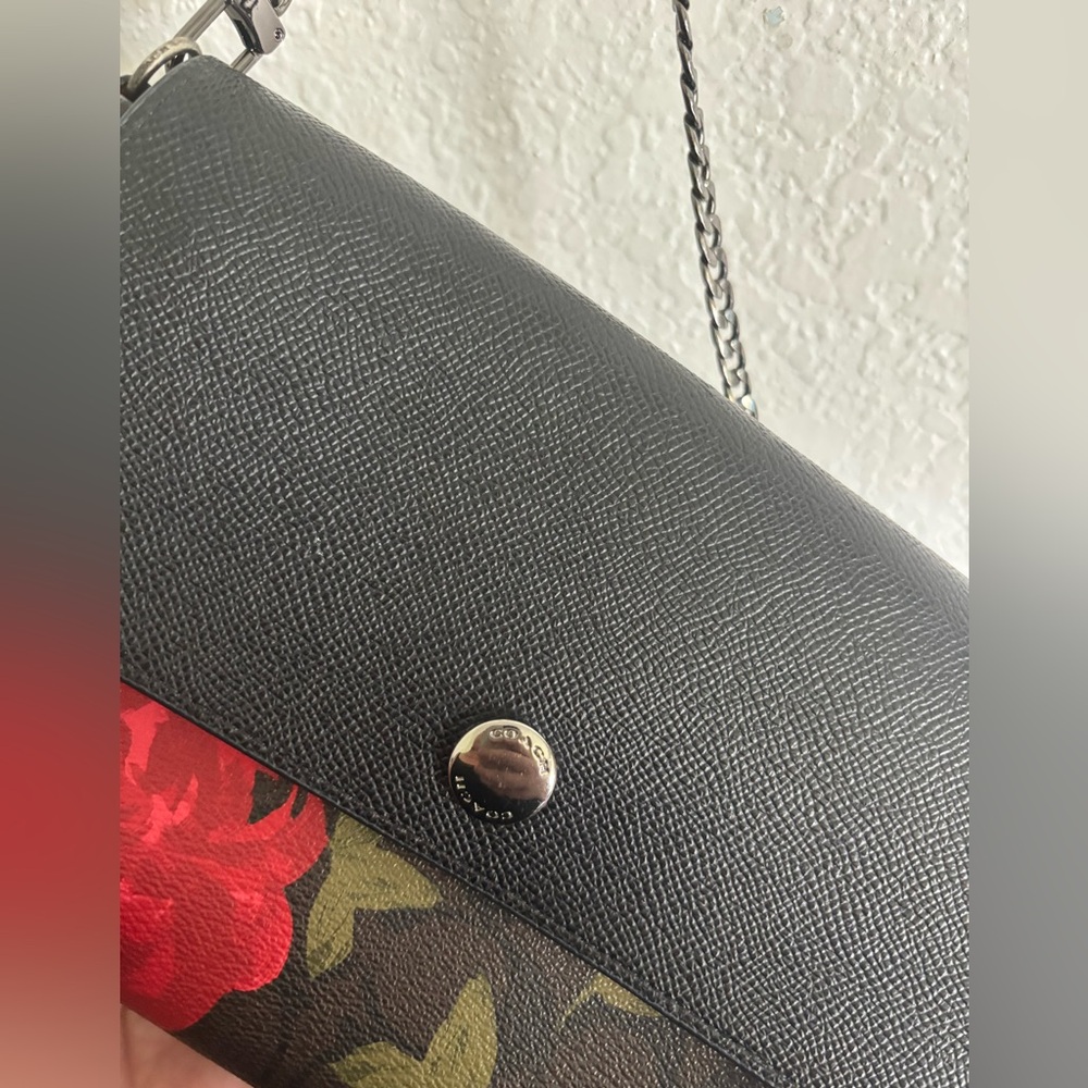 COACH ROSE MONOGRAM CLUTCH - Picture 5 of 12